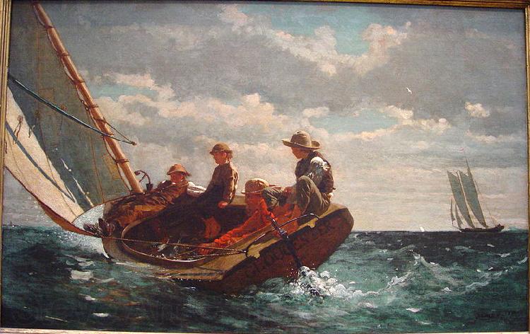 Winslow Homer Breezing Up Spain oil painting art
